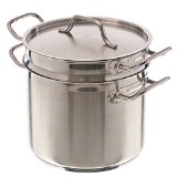 Supera DBC-8 Induction Ready Stainless Steel Double Boiler with Cover